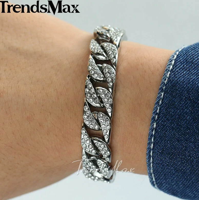 Bracelet gourmette cubain en or de Miami