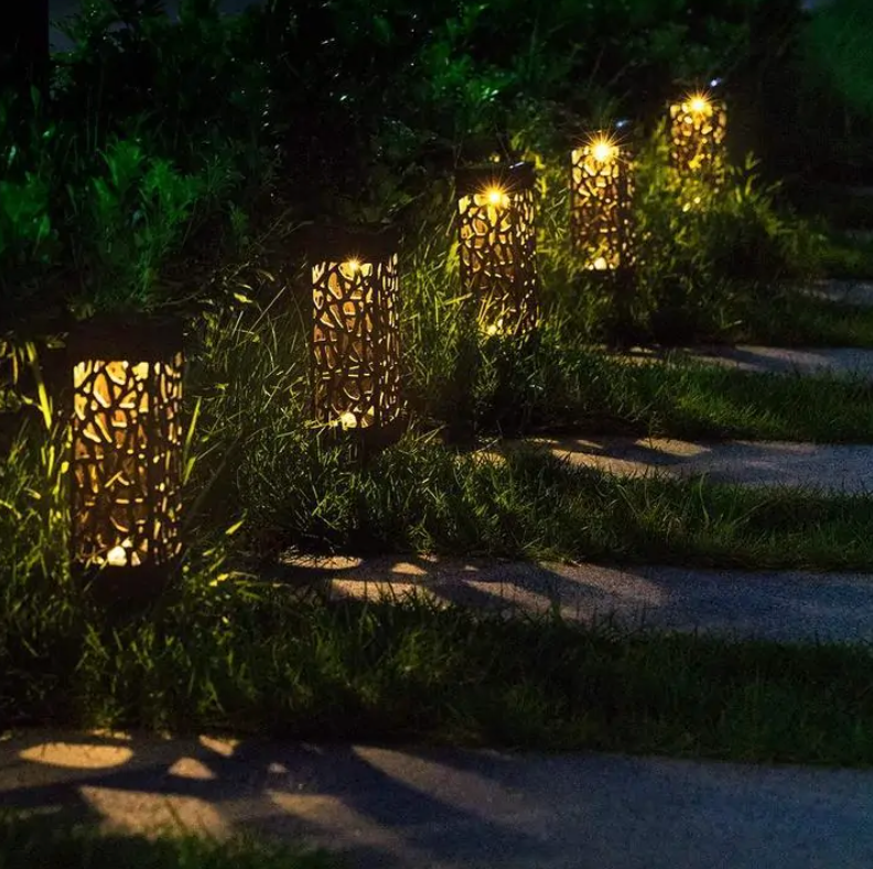 Solarbetriebene, wasserdichte Vintage-Gartenleuchte